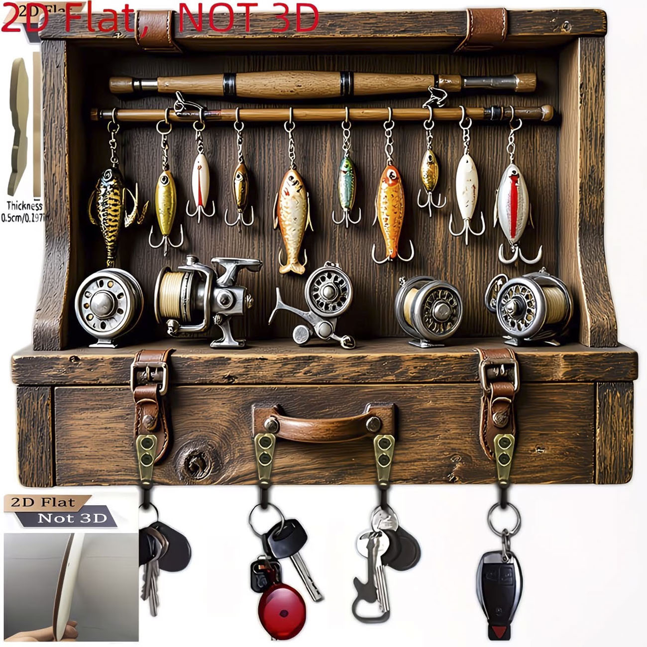Vintage Fishing Lure Key Hange - Fishing Rod Combo ulasan dan harga